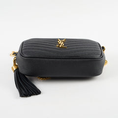 Saint Laurent Mini Camera Lou Crossbody Bag Black
