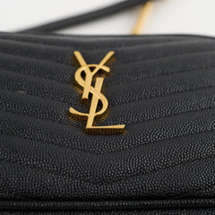 Saint Laurent Mini Camera Lou Crossbody Bag Black