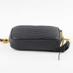 Saint Laurent Mini Camera Lou Crossbody Bag Black