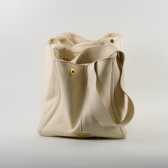 Prada White Canapa Medium Bag