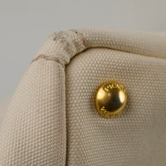 Prada White Canapa Medium Bag