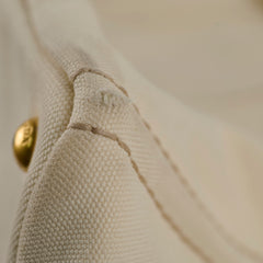 Prada White Canapa Medium Bag