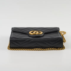 Gucci Marmont Matelasse Crossbody Bag Black