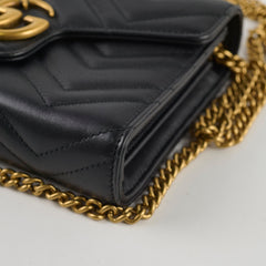 Gucci Marmont Matelasse Crossbody Bag Black