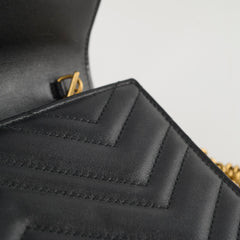 Gucci Marmont Matelasse Crossbody Bag Black