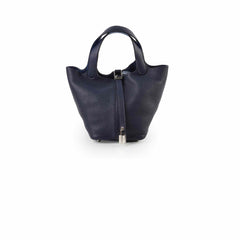 Hermes Picotin 18 Blue Nuit/France Clemence Z stamp