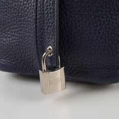 Hermes Picotin 18 Blue Nuit/France Clemence Z stamp