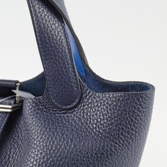 Hermes Picotin 18 Blue Nuit/France Clemence Z stamp