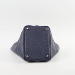 Hermes Picotin 18 Blue Nuit/France Clemence Z stamp