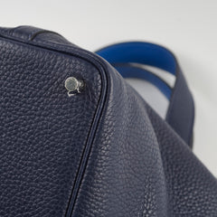 Hermes Picotin 18 Blue Nuit/France Clemence Z stamp