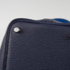 Hermes Picotin 18 Blue Nuit/France Clemence Z stamp