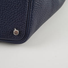 Hermes Picotin 18 Blue Nuit/France Clemence Z stamp