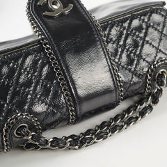 Chanel Madison Patent Shoulder Bag Black