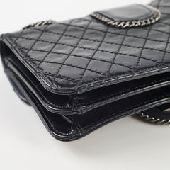 Chanel Madison Patent Shoulder Bag Black