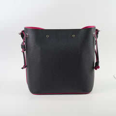 Louis Vuitton Lock Me Bucket Bag Black/Fuschia