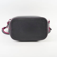 Louis Vuitton Lock Me Bucket Bag Black/Fuschia