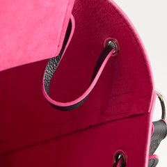 Louis Vuitton Lock Me Bucket Bag Black/Fuschia