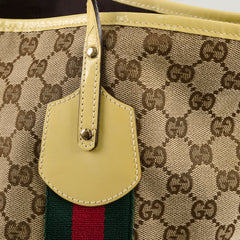 Gucci GG supreme Canvas Tote Bag Yellow