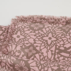 Louis Vuitton Silk Wool Scarf Light Pink