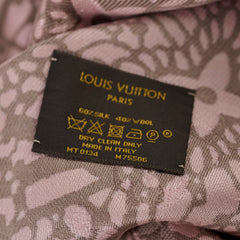 Louis Vuitton Silk Wool Scarf Light Pink
