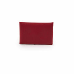 Hermes Calvi Cardholder Epsom Rouge Garance