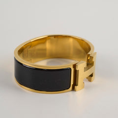 Hermes Clic Clac H Bracelet PM Black