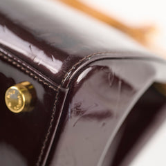 Louis Vuitton Brea MM Bag Monogram Vernis Amarante