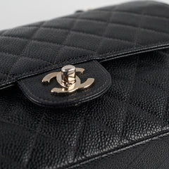 Chanel Vintage Caviar Medium/Large Double Classic Flap