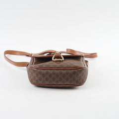 Celine Vintage Cloth Crossbody Bag Brown
