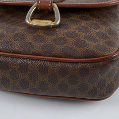 Celine Vintage Cloth Crossbody Bag Brown