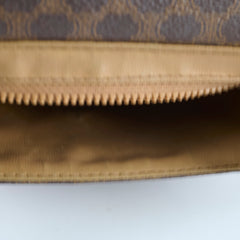 Celine Vintage Cloth Crossbody Bag Brown