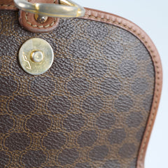 Celine Vintage Cloth Crossbody Bag Brown