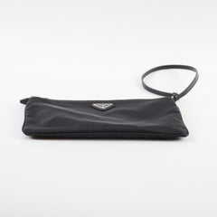 Prada Nylon Logo Pouch Black