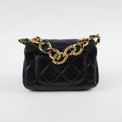 Chanel Mini Flap Bag with Top Handle Black 22A Microchipped
