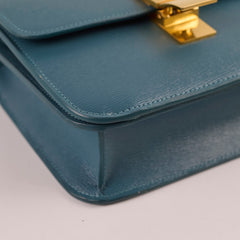 Celine Box Teen Classic Bag Blue