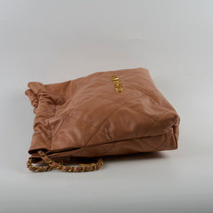 Chanel 22 Small Caramel Microchipped
