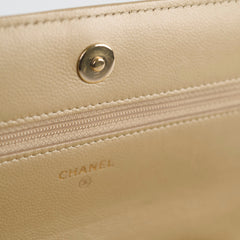 Chanel Boy Wallet On Chain Gold Caviar