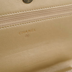 Chanel Boy Wallet On Chain Gold Caviar