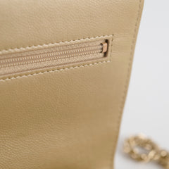 Chanel Boy Wallet On Chain Gold Caviar