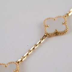 Van Cleef & Arpels Vintage Alhambra 5 Motifs Bracelet White MOP 2025 June