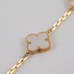 Van Cleef & Arpels Vintage Alhambra 5 Motifs Bracelet White MOP 2025 June