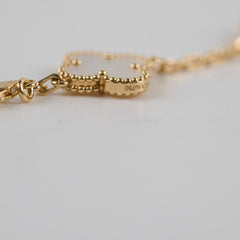 Van Cleef & Arpels Vintage Alhambra 5 Motifs Bracelet White MOP 2025 June