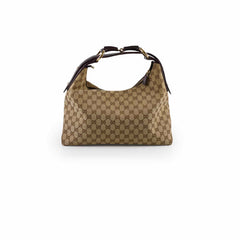 Gucci Canvas Hobo Bag Beige