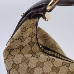Gucci Canvas Hobo Bag Beige