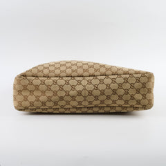 Gucci Canvas Hobo Bag Beige