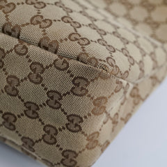 Gucci Canvas Hobo Bag Beige