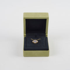Van Cleef & Arpels Vintage Alhambra Mother of Pearl MOP Necklace Yellow Gold