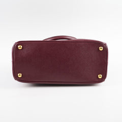 Prada Galleria Saffiano Leather Tote Burgundy