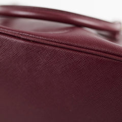 Prada Galleria Saffiano Leather Tote Burgundy
