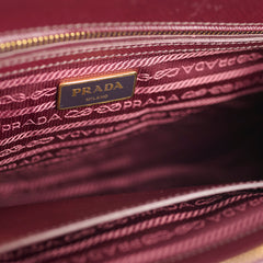 Prada Galleria Saffiano Leather Tote Burgundy